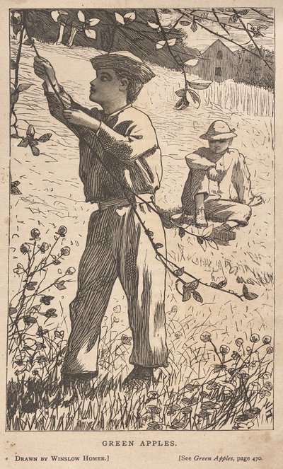 Groene appels door Winslow Homer