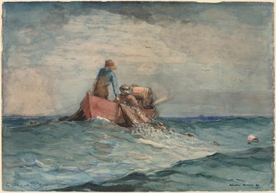 Netten binnenhalen door Winslow Homer