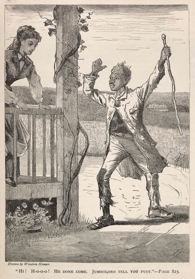 Hi! H-O-O-O! Hij is gekomen. Jumboloro vertelt het je eerst., 1869 door Winslow Homer