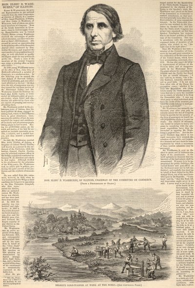 De geachte Elihu B. Washburne uit Illinois, voorzitter van de Commissie voor Handel, uit Harper