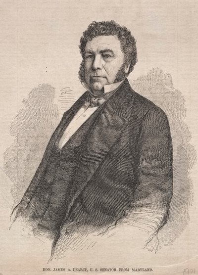 Hon. James A. Pearce, Amerikaanse senator uit Maryland, 1859 door Winslow Homer