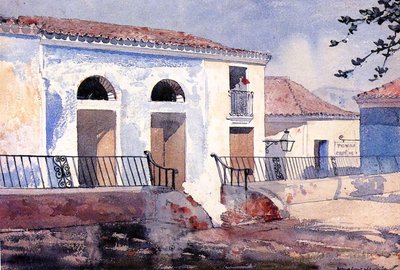 Huis in Santiago, Cuba, c.1885 door Winslow Homer