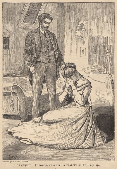 "Dat kan ik niet!  Het zou een zonde zijn!  Een vreselijke zonde!" door Winslow Homer