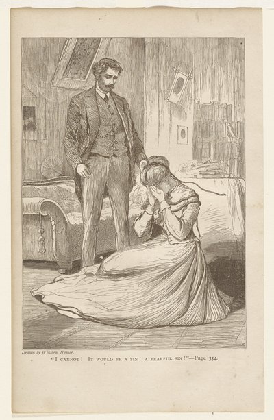 Ik kan niet! Het zou een zonde zijn! Een vreselijke zonde! door Winslow Homer