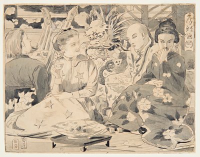Internationaal theekransje door Winslow Homer