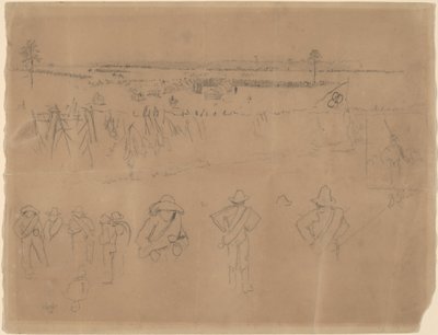 Opstellingen en loopgraven door Winslow Homer