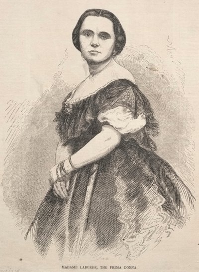 Madame Laborde, de Prima Donna, 1859 door Winslow Homer