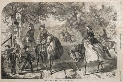 Meidag op het platteland door Winslow Homer