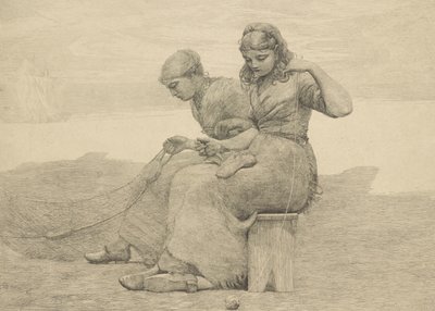 Het herstellen van de scheuren, 1888, waarschijnlijk gedrukt ca. 1940 door Winslow Homer
