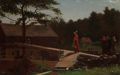 Oude Molen (De Ochtendbel) door Winslow Homer