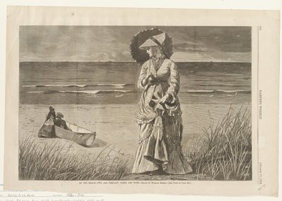 Op het strand - Twee is gezelschap, drie niet door Winslow Homer