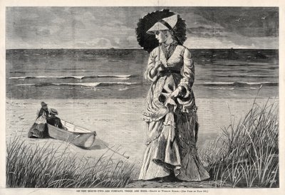 Op het Strand - Twee is Gezelschap, Drie is Geen door Winslow Homer