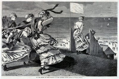 On the Bluff at Long Branch, at the Bathing Hour, uit Harper
