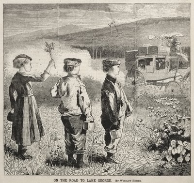 Op weg naar Lake George door Winslow Homer