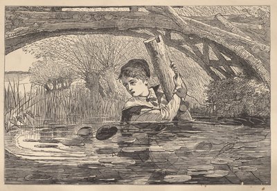 "Orrin, schiet op, ik ga ten onder" door Winslow Homer