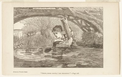 Orrin, haast je, ik verga door Winslow Homer