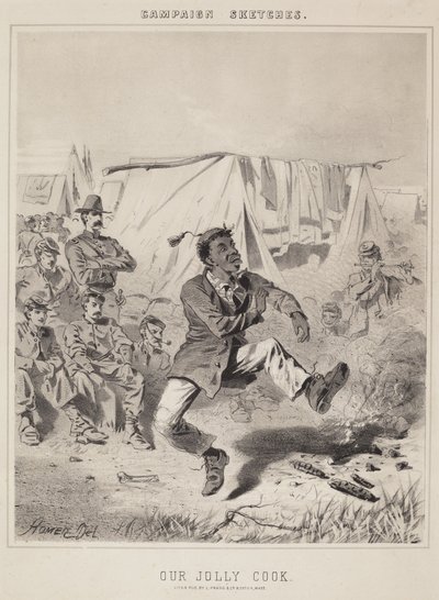 Onze vrolijke kok campagneschetsen door Winslow Homer