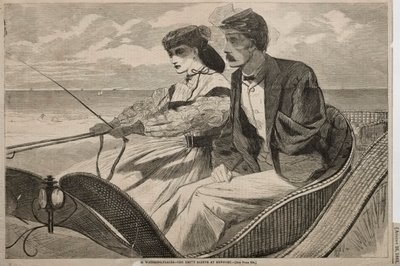 Onze Waterplaatsen - De Lege Mouw in Newport, 1865 door Winslow Homer