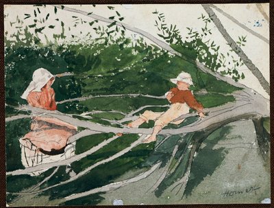 Op een tak door Winslow Homer