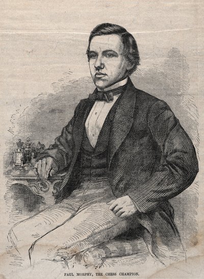 Paul Morphy, de schaakkampioen door Winslow Homer