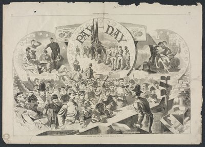 Betaaldag in het leger van de Potomac door Winslow Homer