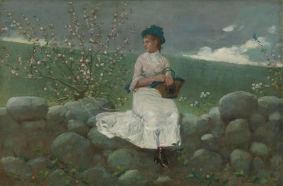 Perzikbloesems door Winslow Homer