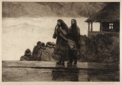 Perikelen op zee door Winslow Homer