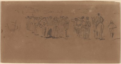 Voorbereiden op de mars door Winslow Homer