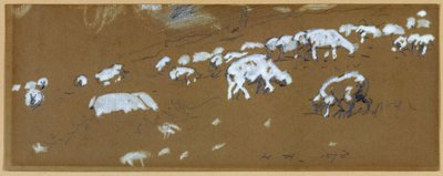 Schapen, 1878 door Winslow Homer