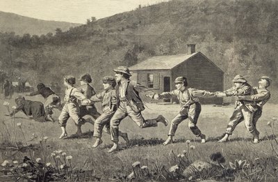 Snap de zweep (houtsnede) door Winslow Homer