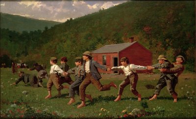 Snap de zweep door Winslow Homer
