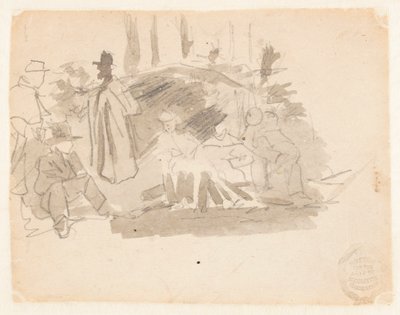 Kamperende soldaten door Winslow Homer