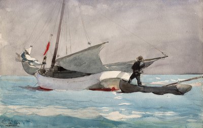 Zeil opbergen door Winslow Homer