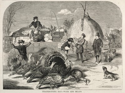 Thanksgiving Day - Manieren en middelen, 1858 door Winslow Homer
