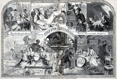Thanksgiving Day, 1860, De twee grote klassen van de samenleving, uit Harper