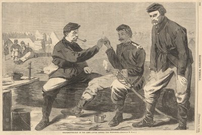 Thanksgiving Day in het leger door Winslow Homer