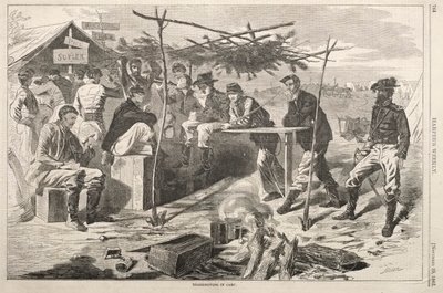 Thanksgiving in het kamp door Winslow Homer