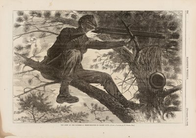 Het Leger van de Potomac, Een Scherpschutter op Wacht, gepubliceerd in Harper