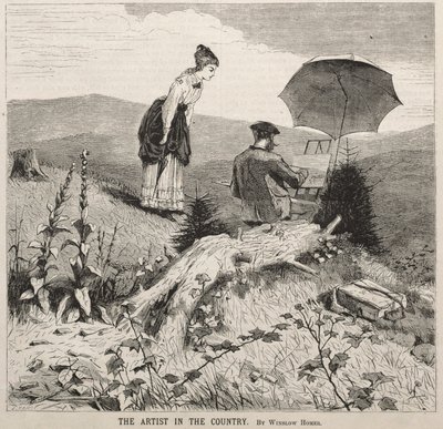 De Kunstenaar op het Platteland door Winslow Homer