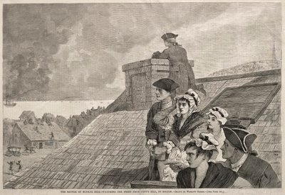 De Slag bij Bunker Hill - Het Gevecht Bekijken vanaf Copps Hill, in Boston door Winslow Homer