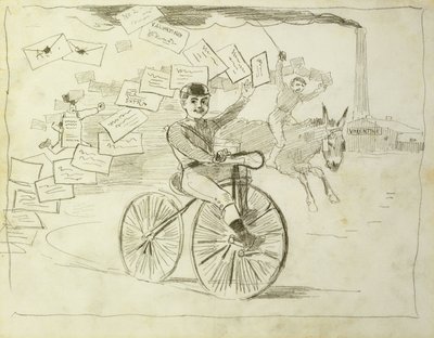 De fietskoerier door Winslow Homer