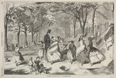 The Boston Common, 1858 door Winslow Homer