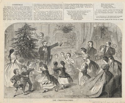 De Kerstboom, uit Harper door Winslow Homer