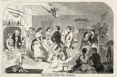 De dans na het dorsen, 1858 door Winslow Homer