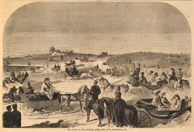 De rit in het Central Park, New York, september 1860, uit Harper