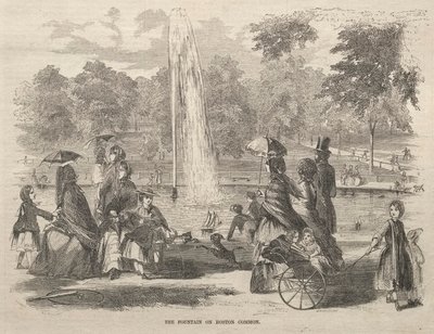 De fontein bij Boston door Winslow Homer