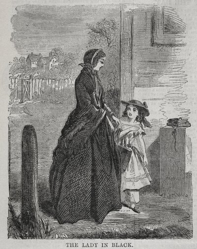 De dame in het zwart door Winslow Homer
