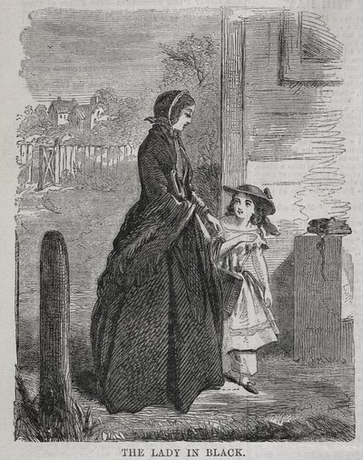 De Dame in Zwart door Winslow Homer