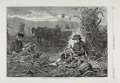 De laatste dagen van de oogst door Winslow Homer
