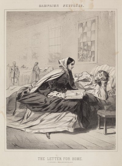 De Brief voor Thuis Campagneschetsen door Winslow Homer